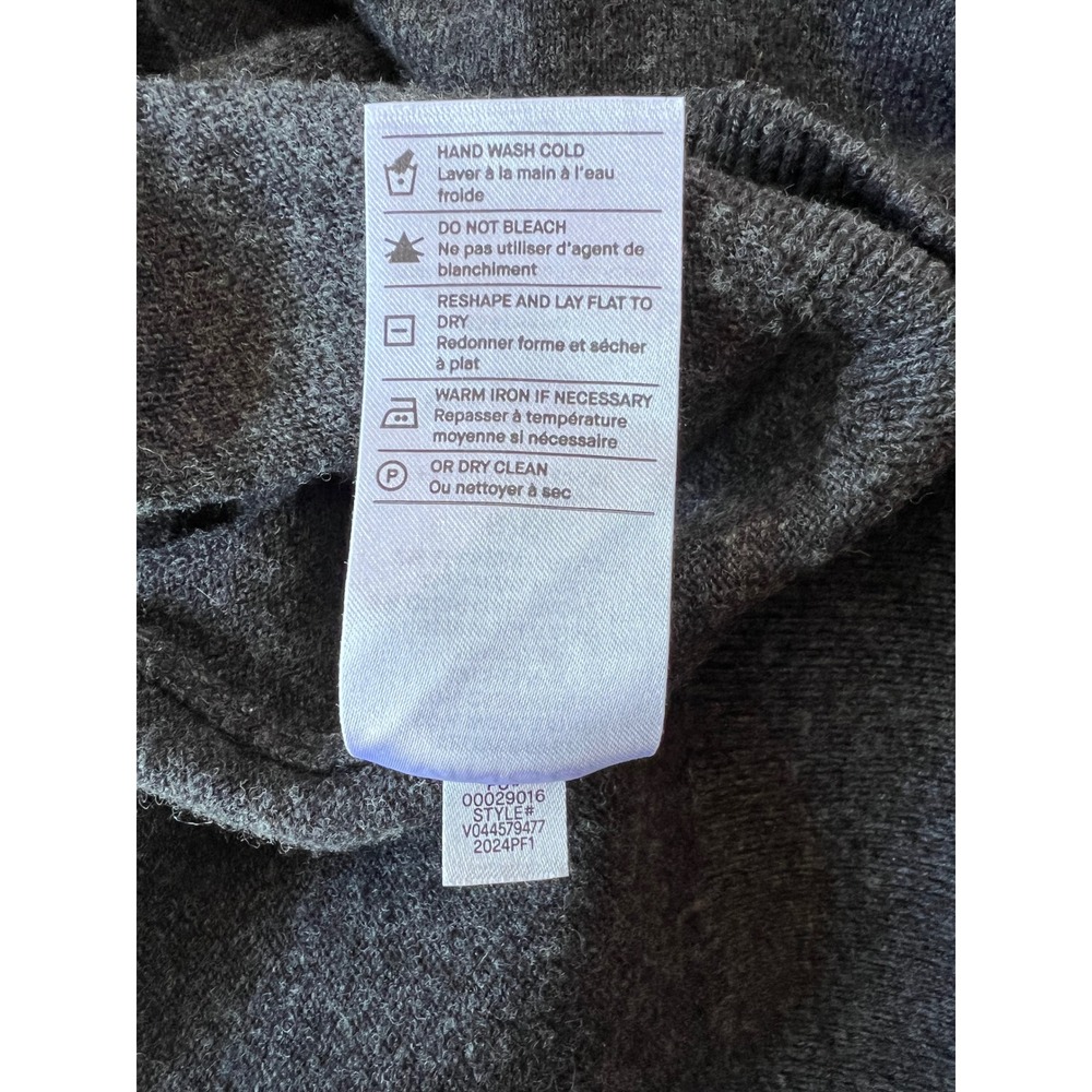 Vince‎ Womens Wool Cashmere Mock Neck Sweater Charcoal Grey Small S/P - Picture 5 of 7